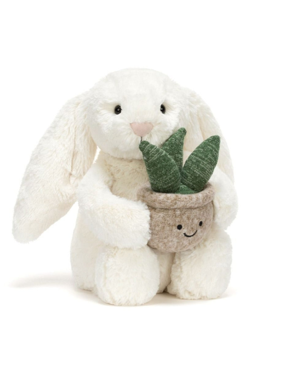 Jellycat Cream Bunny with Plant – Watson's Greenhouse