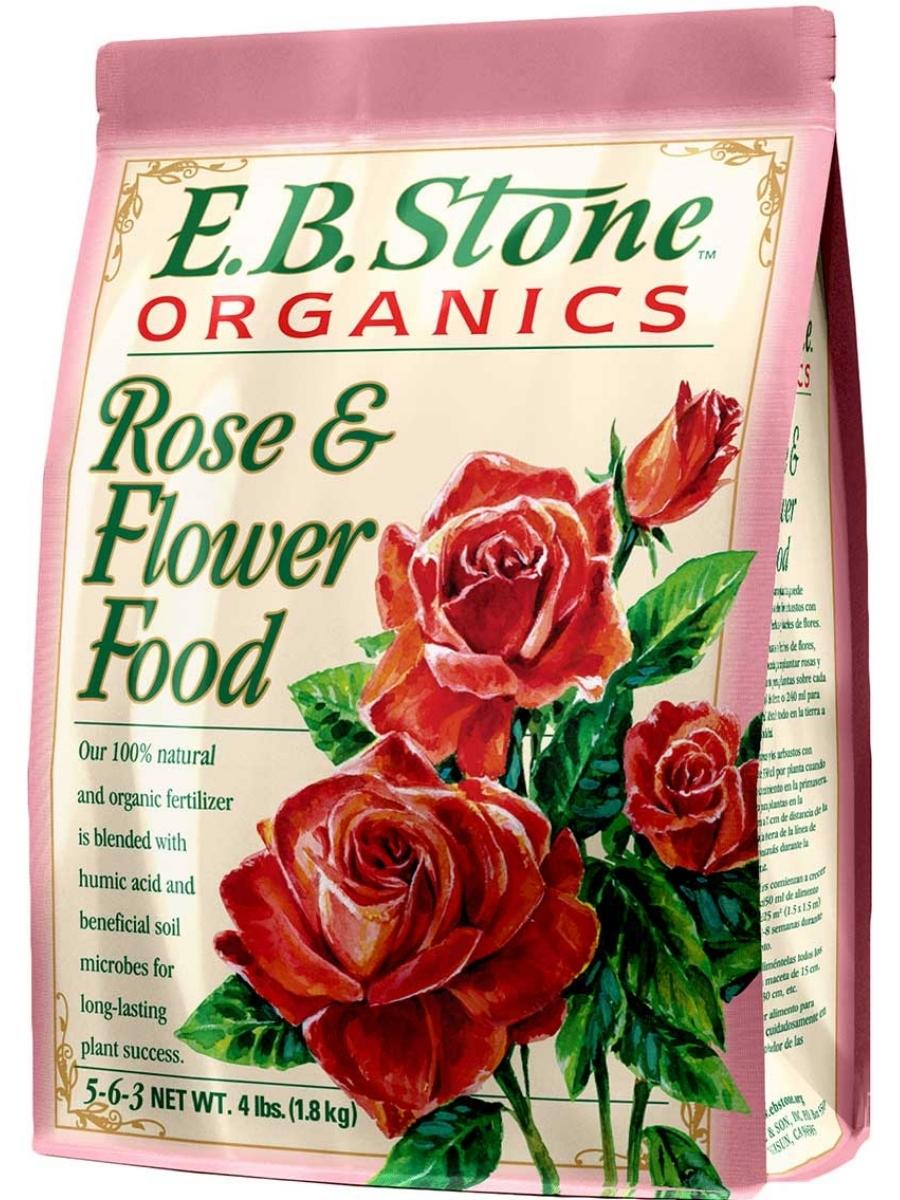 rose plant flowering fertilizer E.B. Stone Organics Rose & Flower Food 5-6-3 4lb