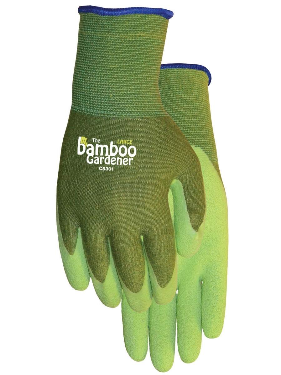 Bamboo Gardener Rubber Palm Gloves - Main Image