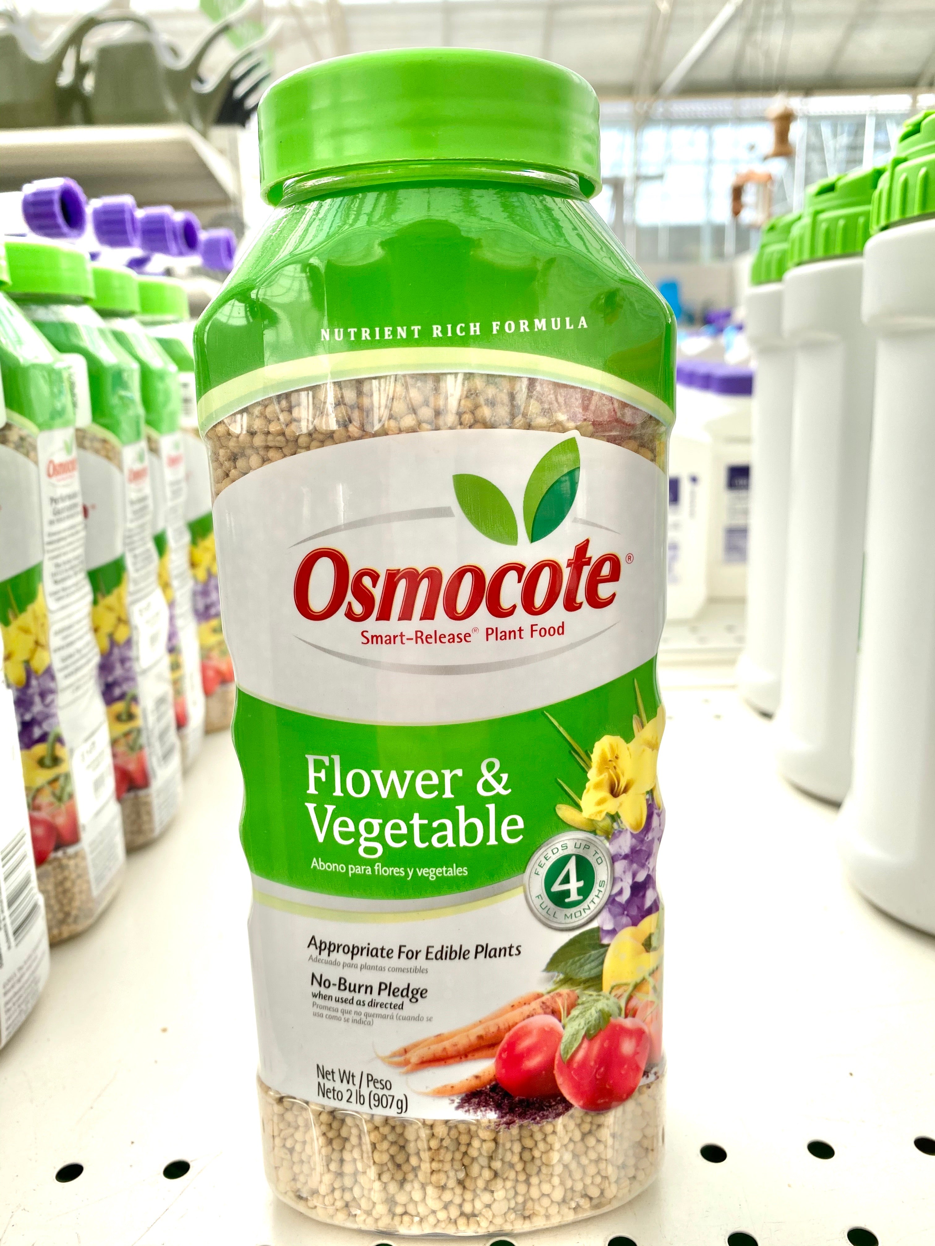 plant fertilizer osmocote Osmocote Smart-Release Plant Food Flower & Vegetable, 2 Lbs
