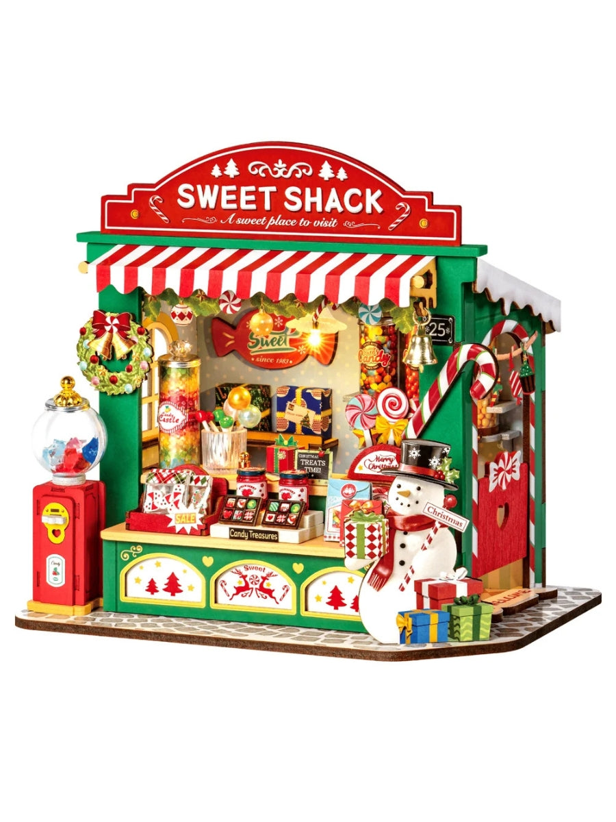 Robotime Christmas Candy Stand DIY Miniature House