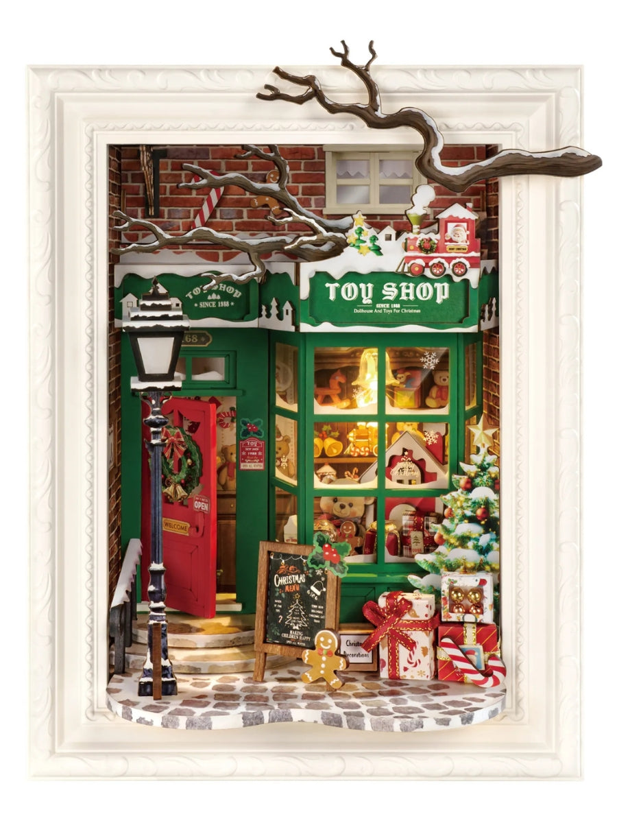 Robotime Santa's Toy Shop Story Frame Miniature House