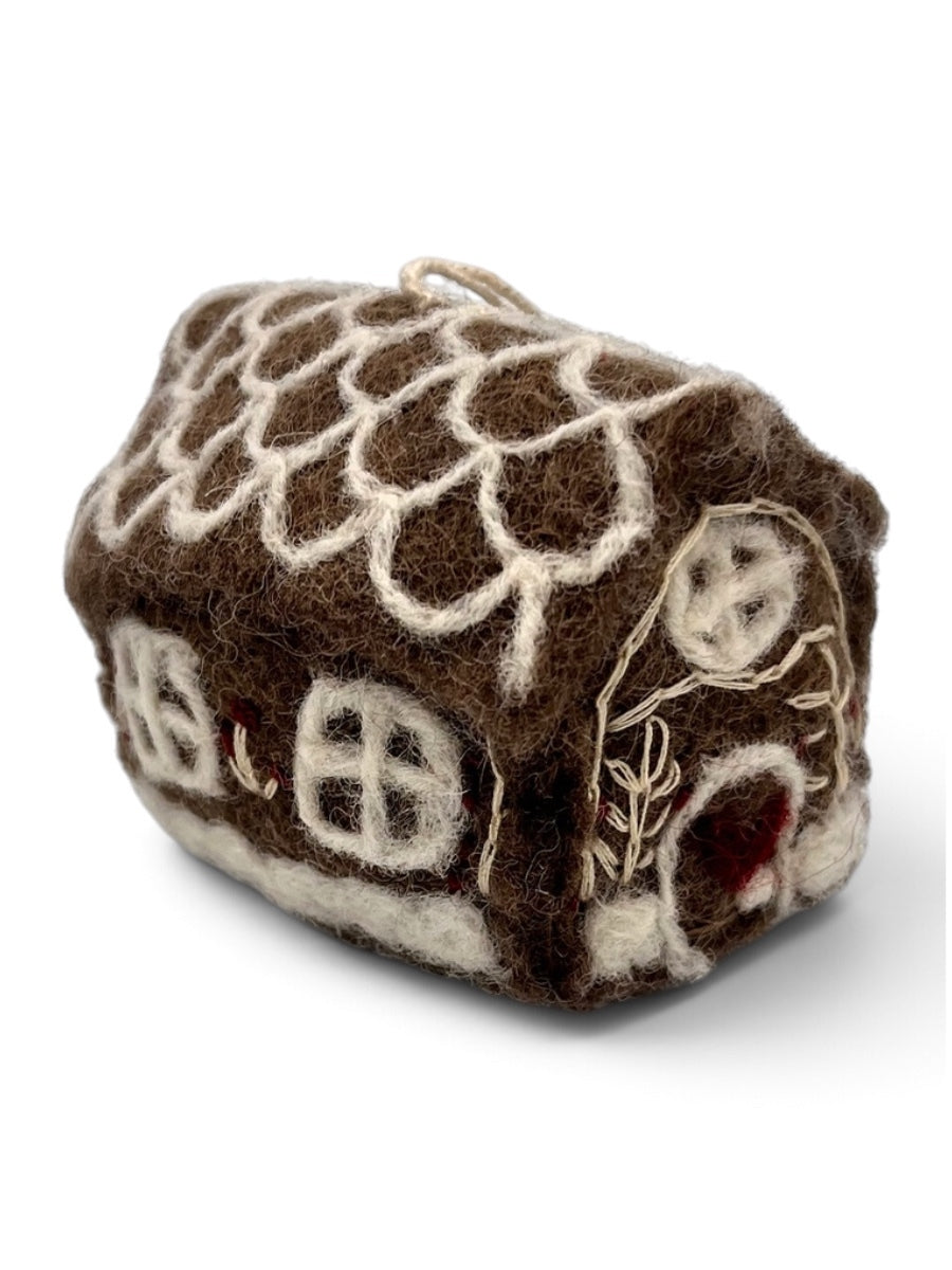 Embroidered Gingerbread House - Big
