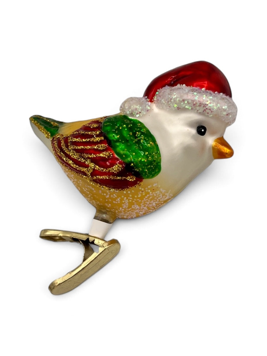 Santa Bird Ornament