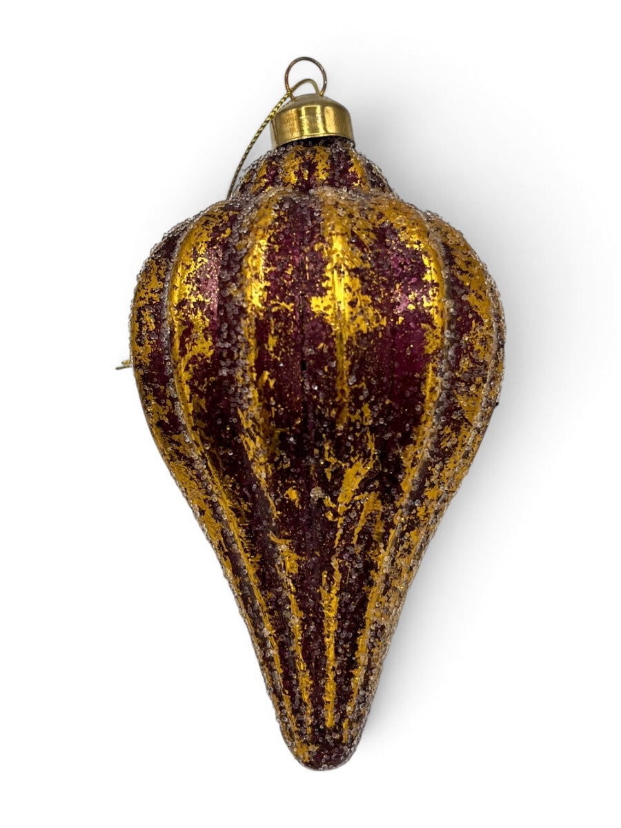 Southern Finial Glass Ornament 5'' Asst. of 3