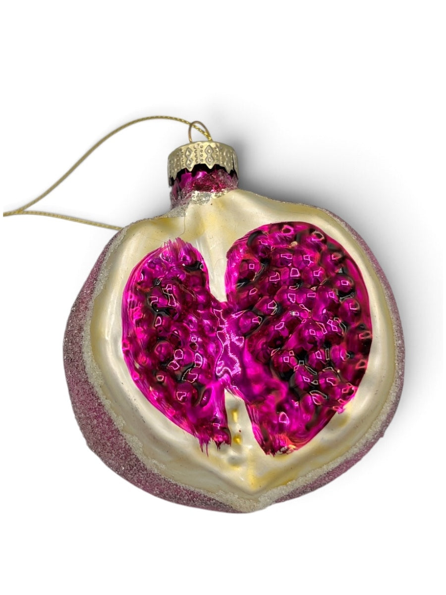 Pomegranate Glass Ornament 3''