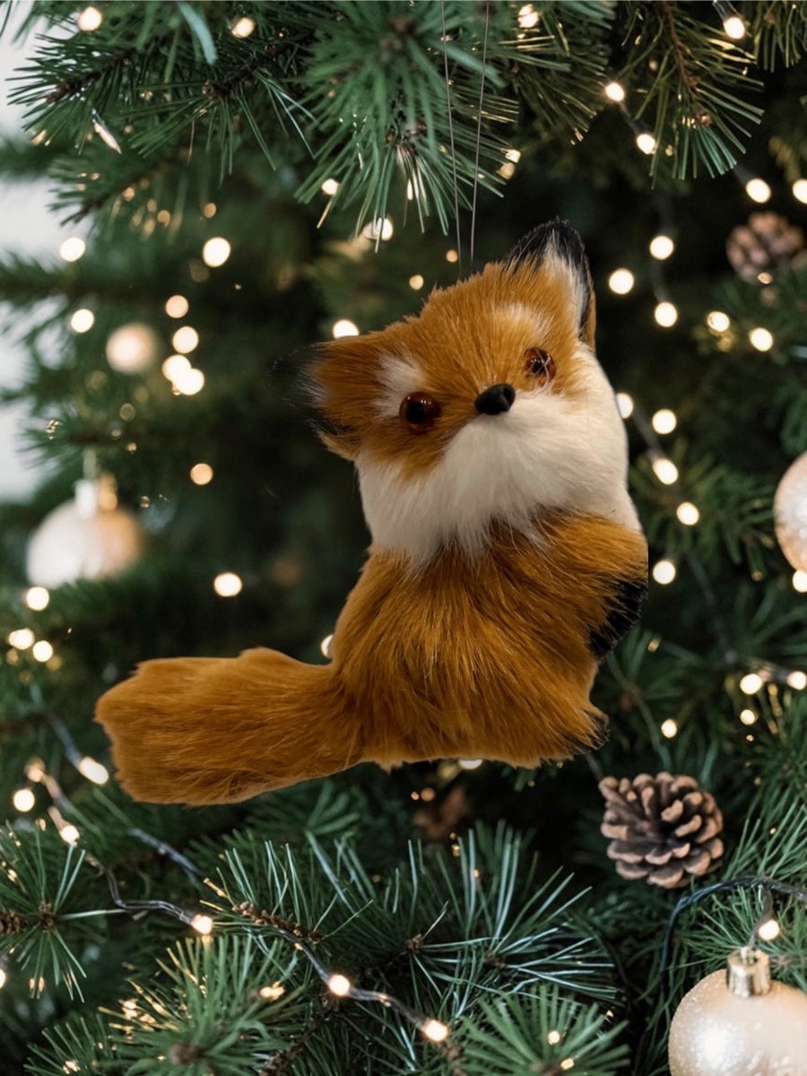 Fox Ornament 4'' Asst.