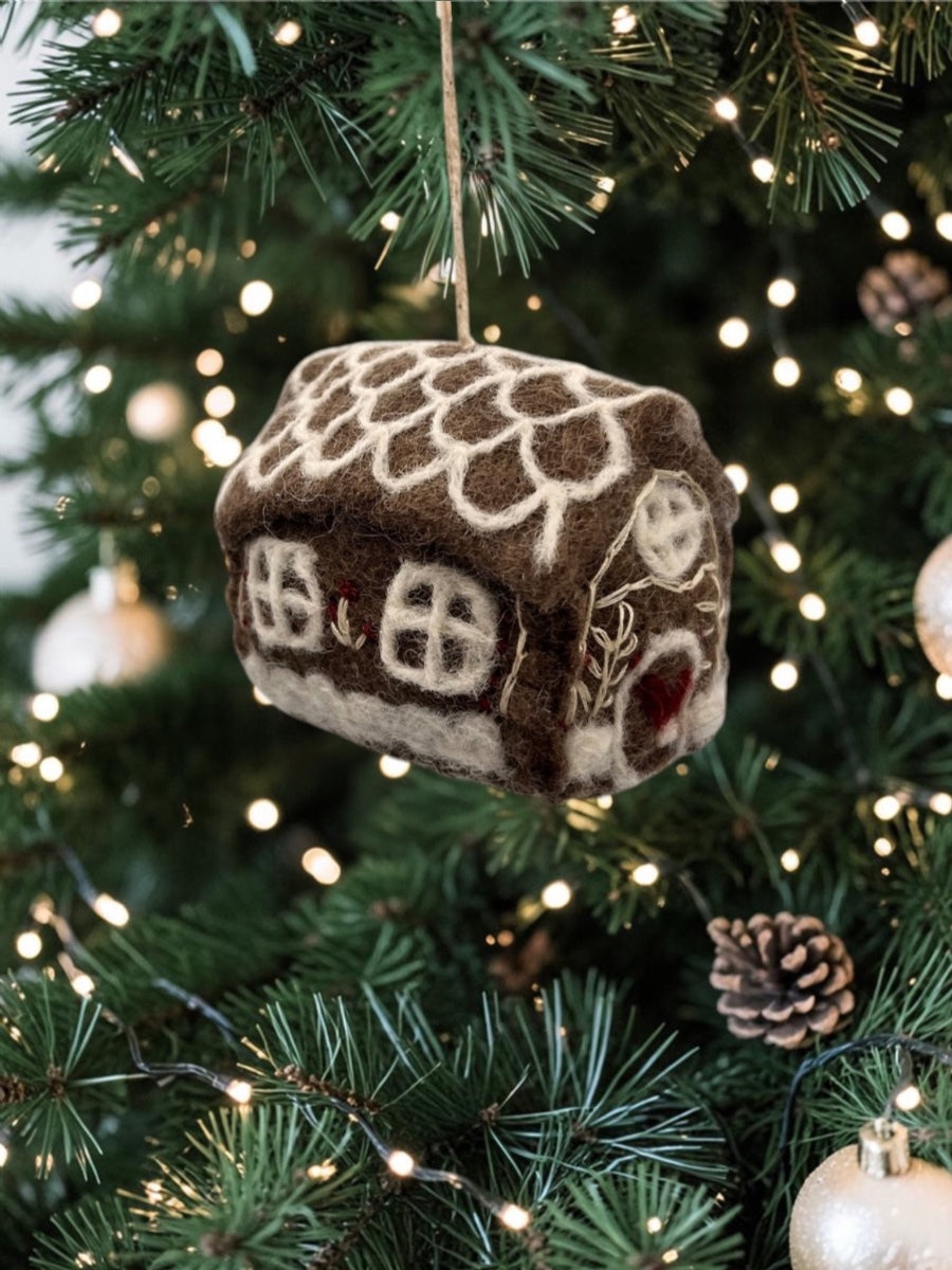Embroidered Gingerbread House - Big