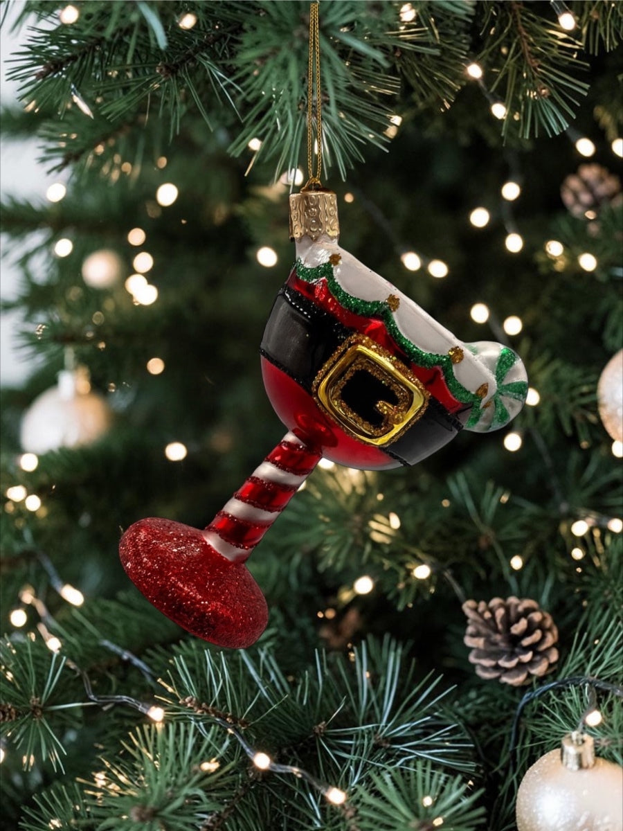 Santa Cocktail Ornament