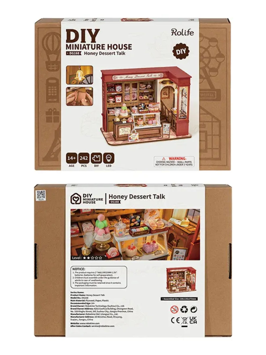 Robotime Honey Dessert Talk DIY Miniature House