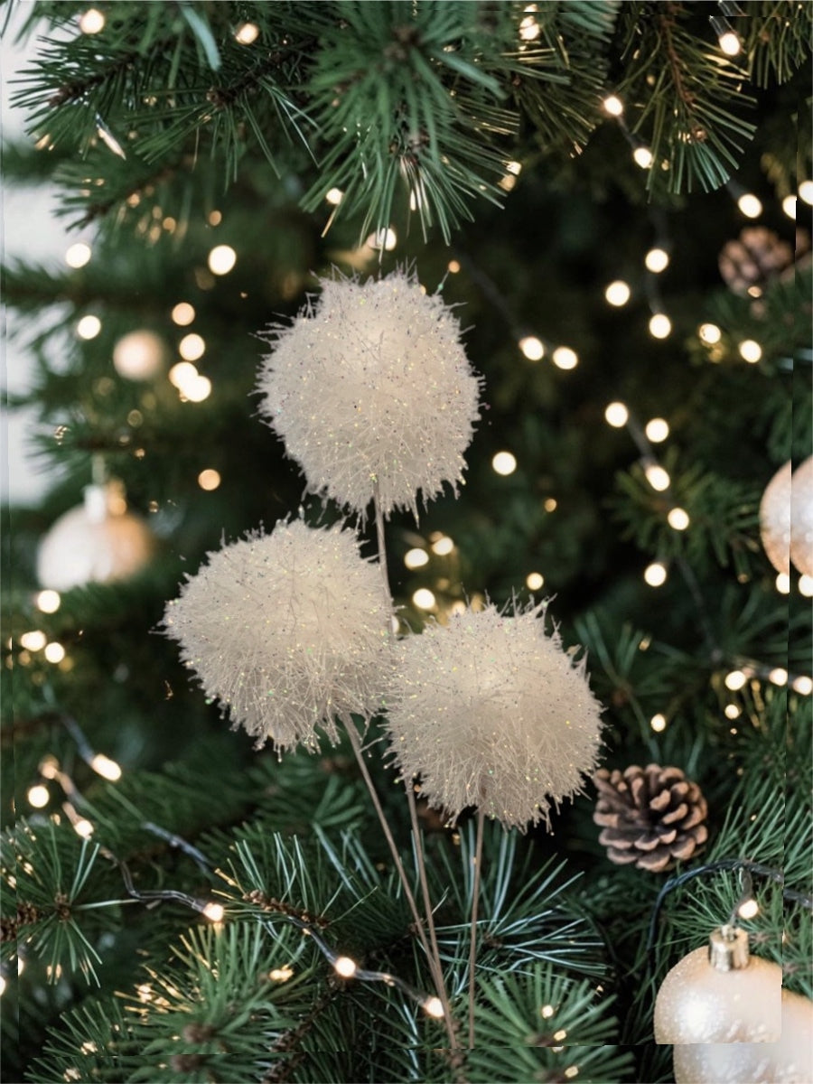 White Snow Ball Spray 34''