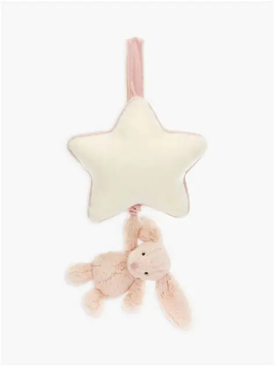 Jellycat Bashful Blush Bunny Musical Pull