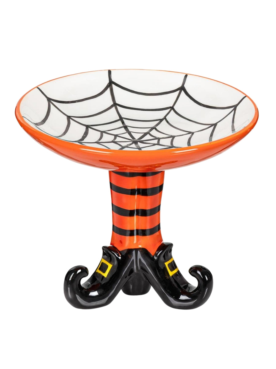Witch Leg Serving Dish Ceramic 7.5''