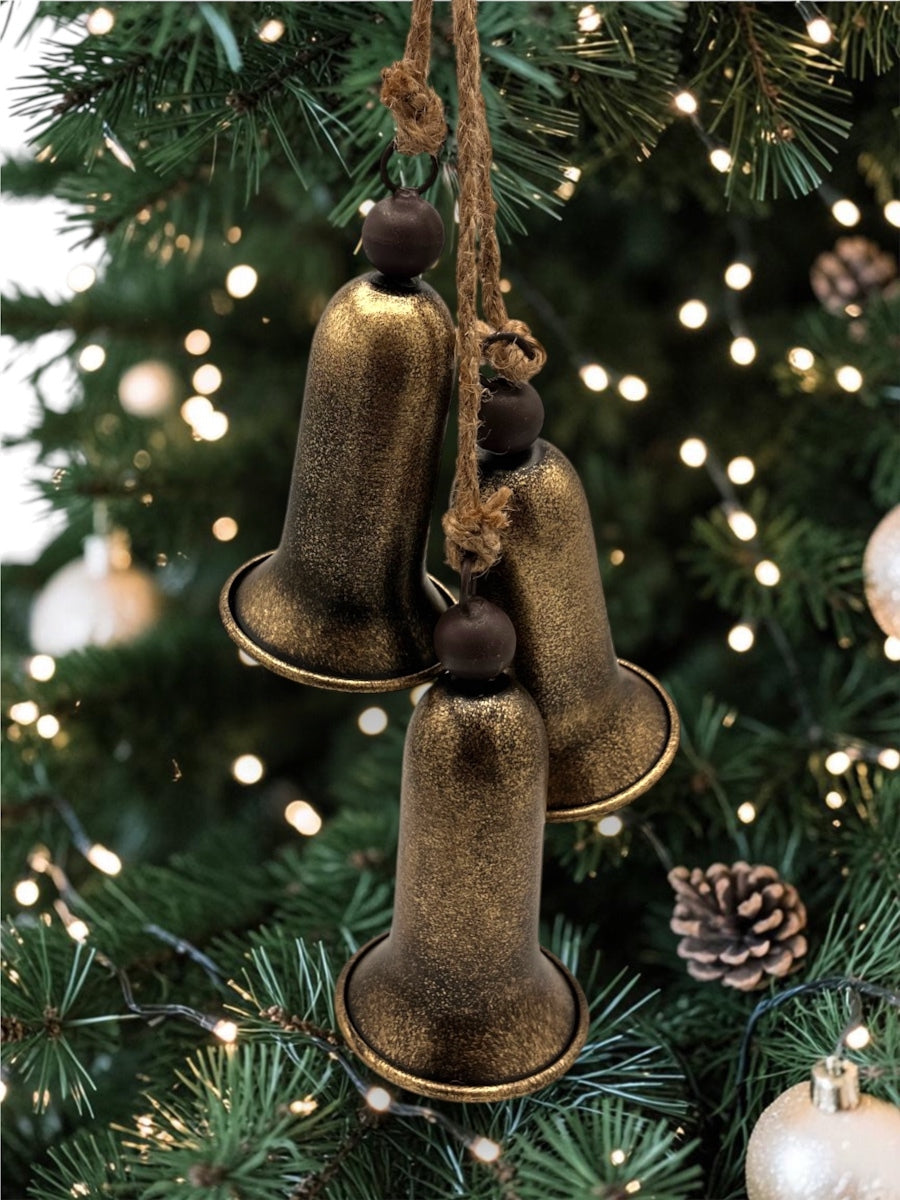 Hanging Antique Bells Ornament 18.5''