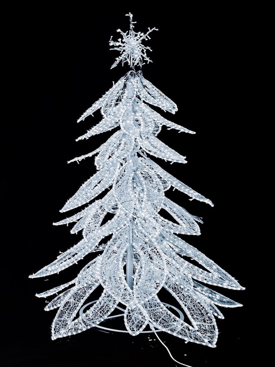 Christmas Tree LED Lighted White