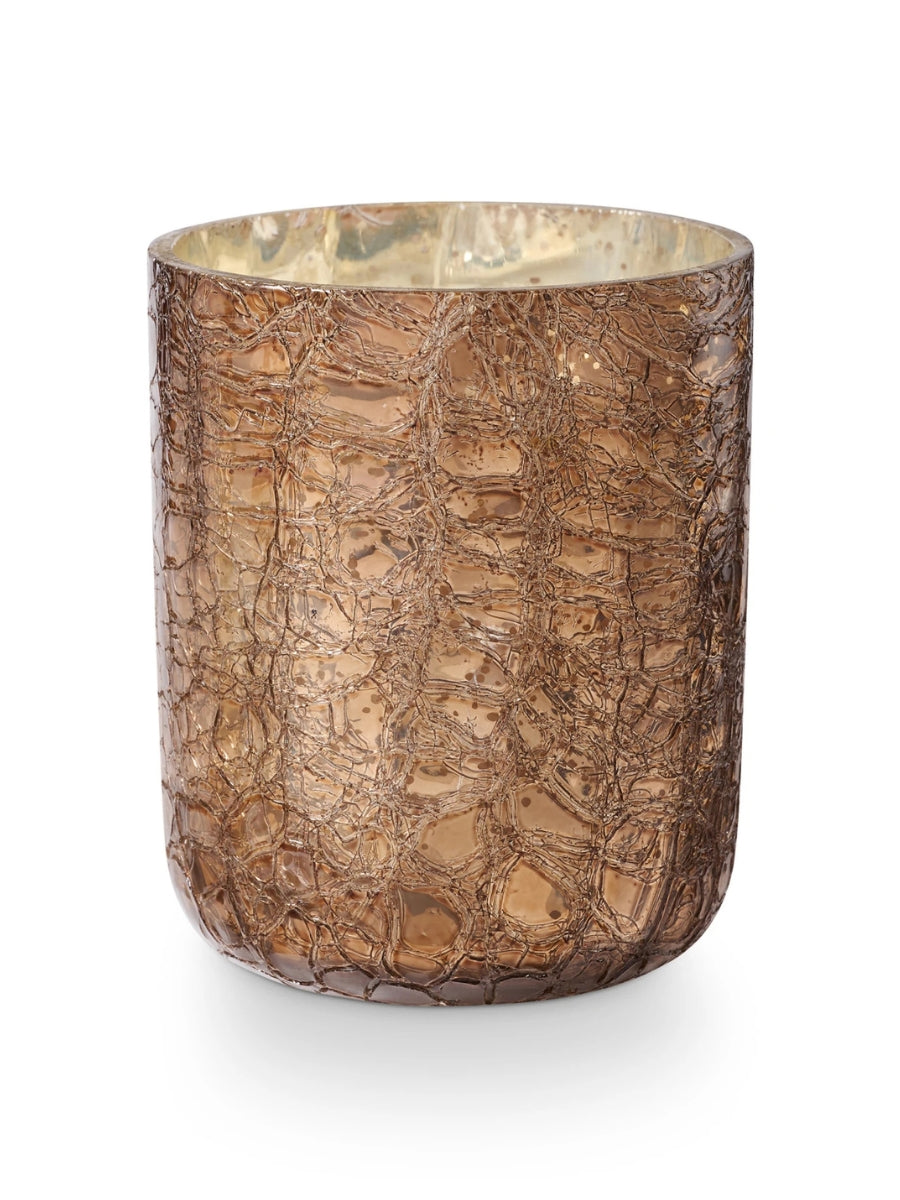 Woodfire Boxed Crackle Glass Candle - Small