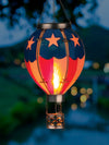 Americana Hot Air Balloon Solar Lantern