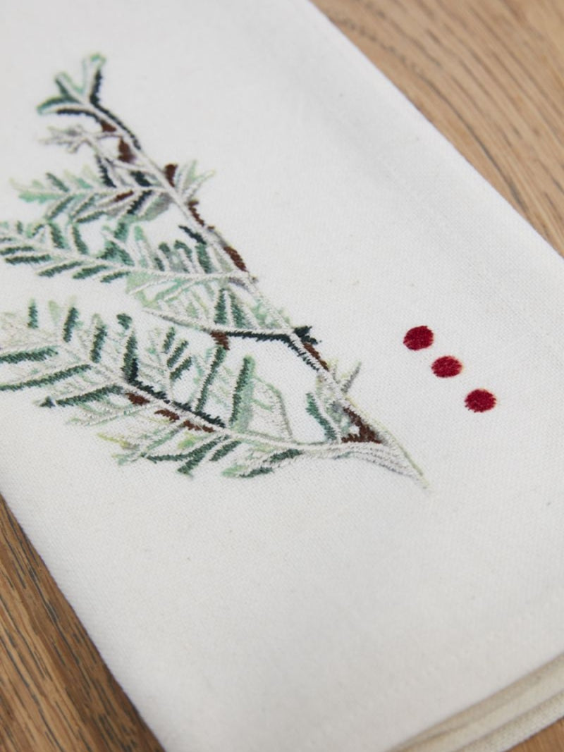 White Alpine Cloth Napkin