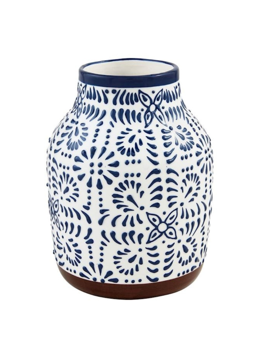 Blue Floral Vase