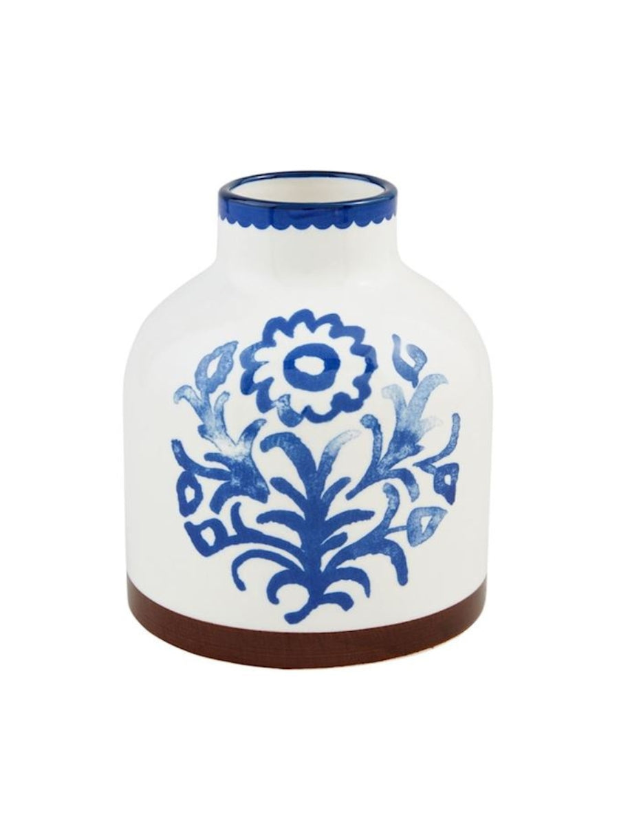 Blue Floral Vase