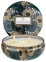 French Cade & Lavender 3 Wick Tin Candle