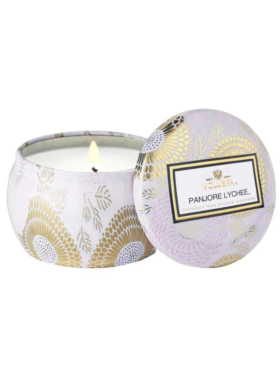 Panjore Lychee 4oz Mini Tin Candle