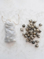 1in Antique Silver Mercury Glass Ornaments