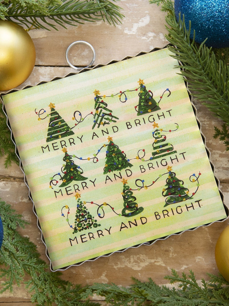Merry & Bright Trees & Lights Print