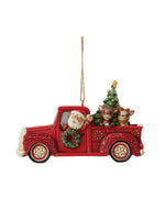 Rudolph in Red Truck Ornament
