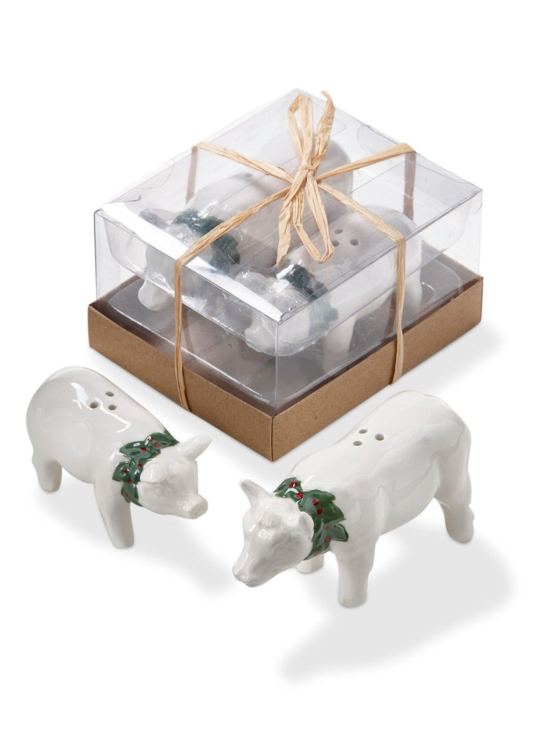 Nutmeg the Cow & Lola the Pig Salt & Pepper Set