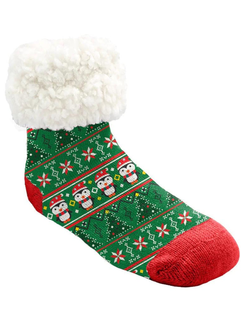 Christmas Penguin Kids Slipper Socks