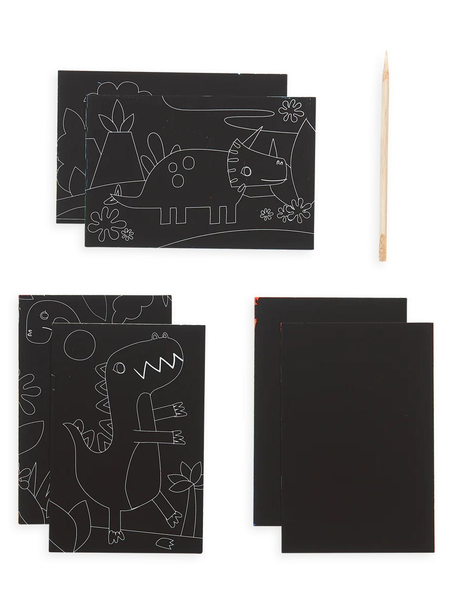 Dinosaur Days Scratch and Scribble Mini Scratch Art Kit