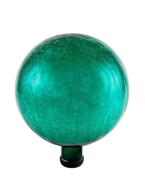 Emerald Green Glass Gazing Globe 10"