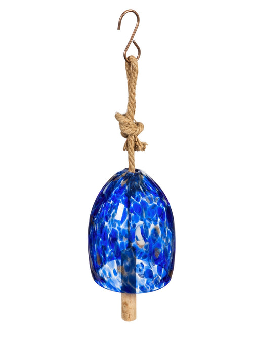 Blue Glass Garden Bell