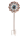 Copper & Verdigris Bloom Solar Wind Spinner