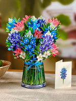 Blue Bonnet Pop-Up Flower Bouquet