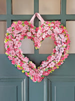 Cherry Blossom Heart Pop-Up Wreath