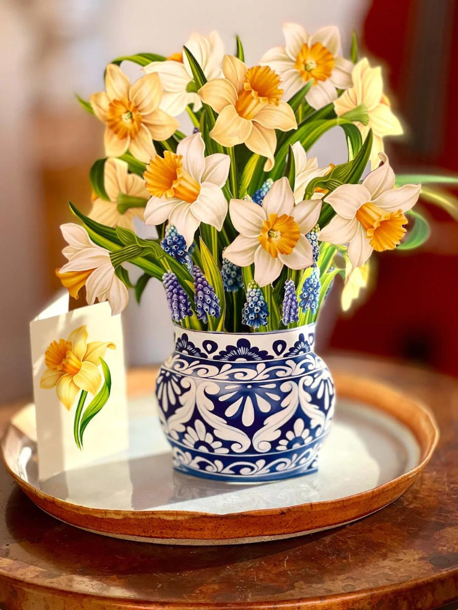 English Daffodils Pop-Up Flower Bouquet