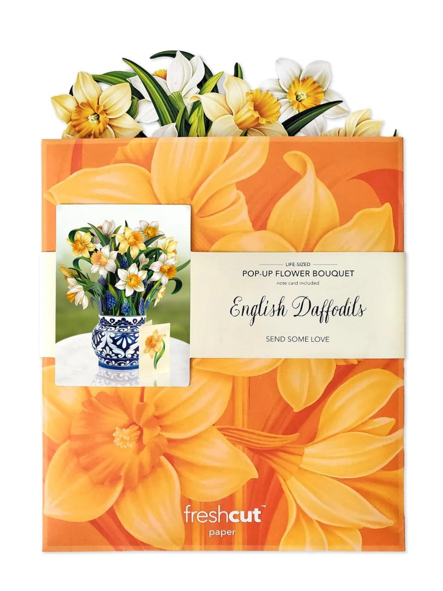 English Daffodils Pop-Up Flower Bouquet