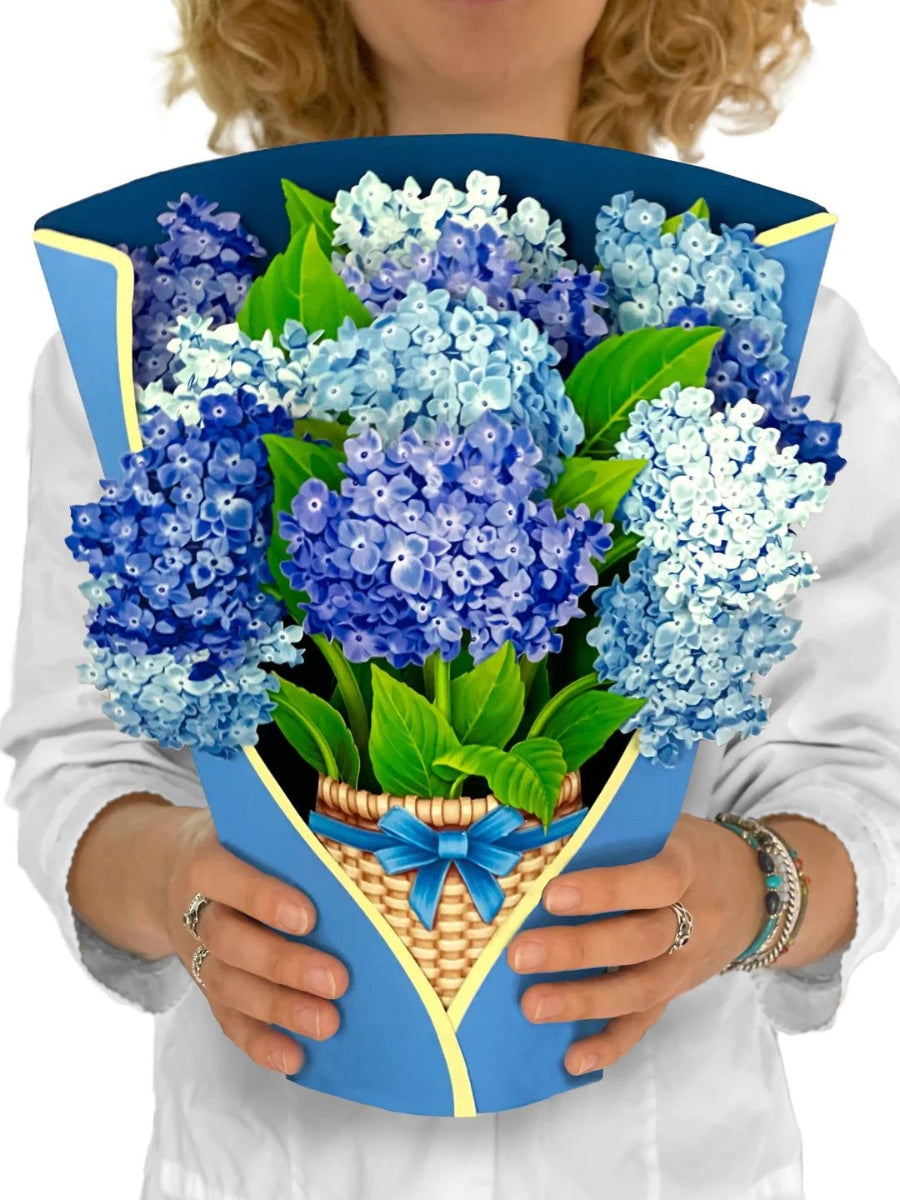 Nantucket Hydrangeas Pop-Up Flower Bouquet