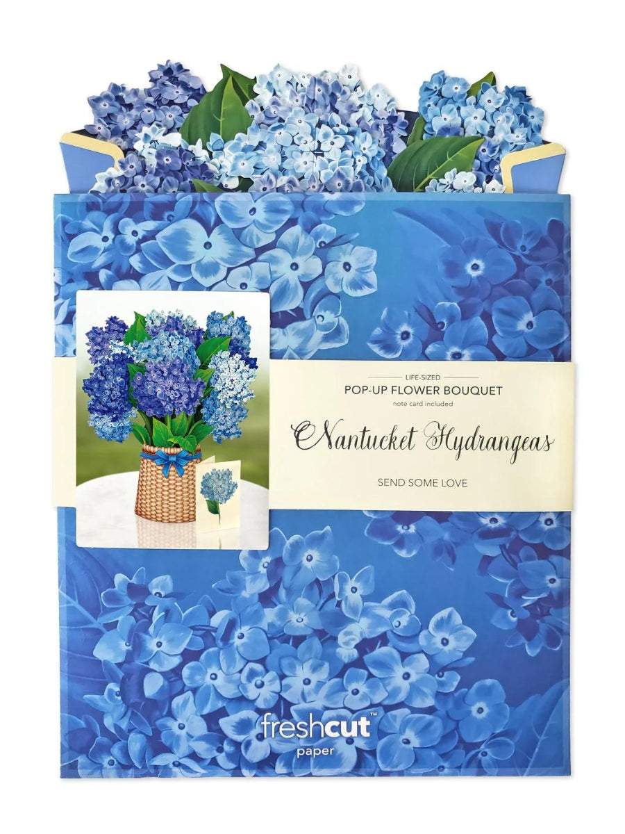 Nantucket Hydrangeas Pop-Up Flower Bouquet