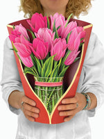 Pink Tulips Pop-Up Flower Bouquet