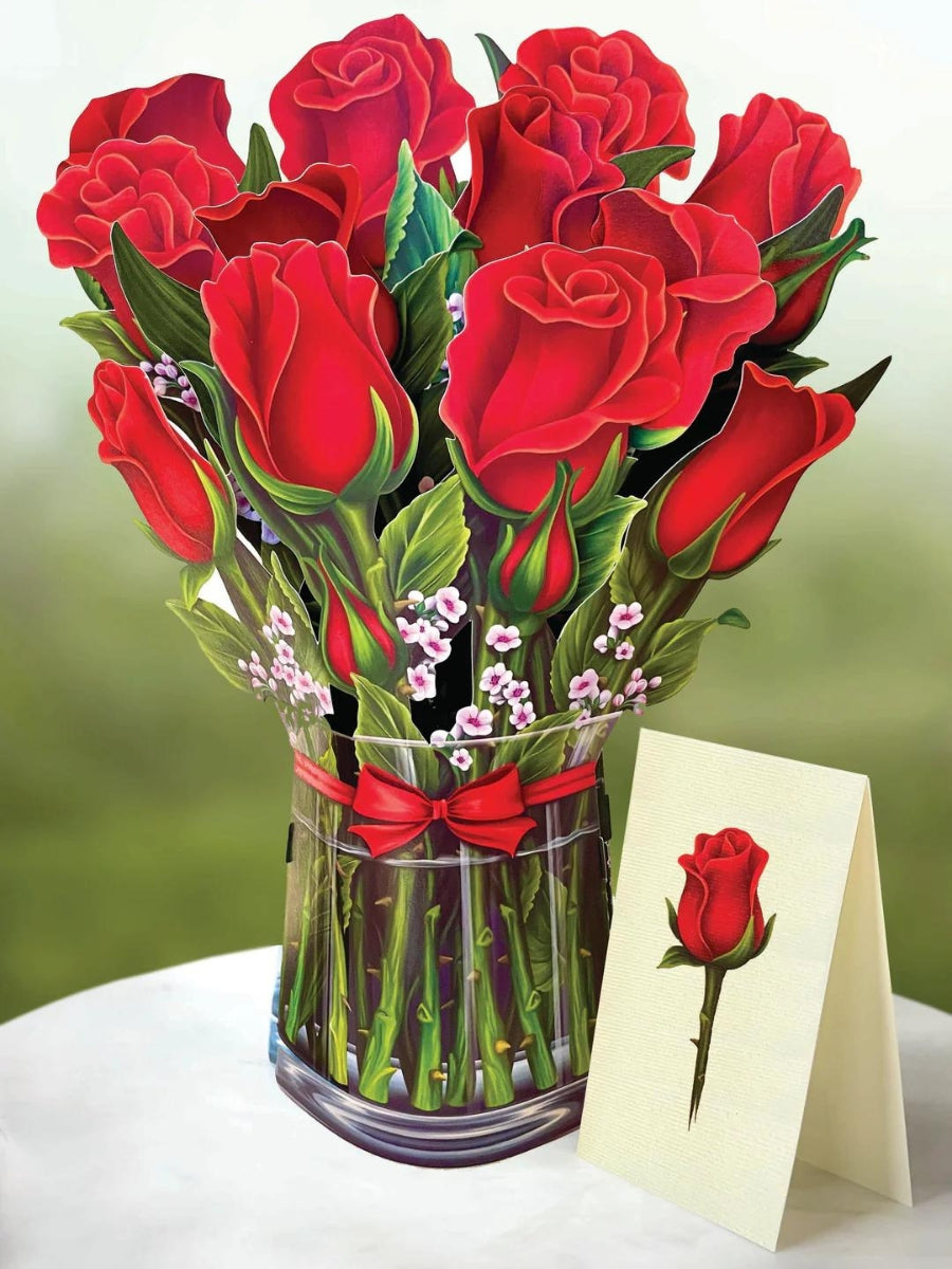 Red Roses Pop-Up Flower Bouquet