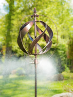 Copper Sphere Misting Wind Spinner 85.5"