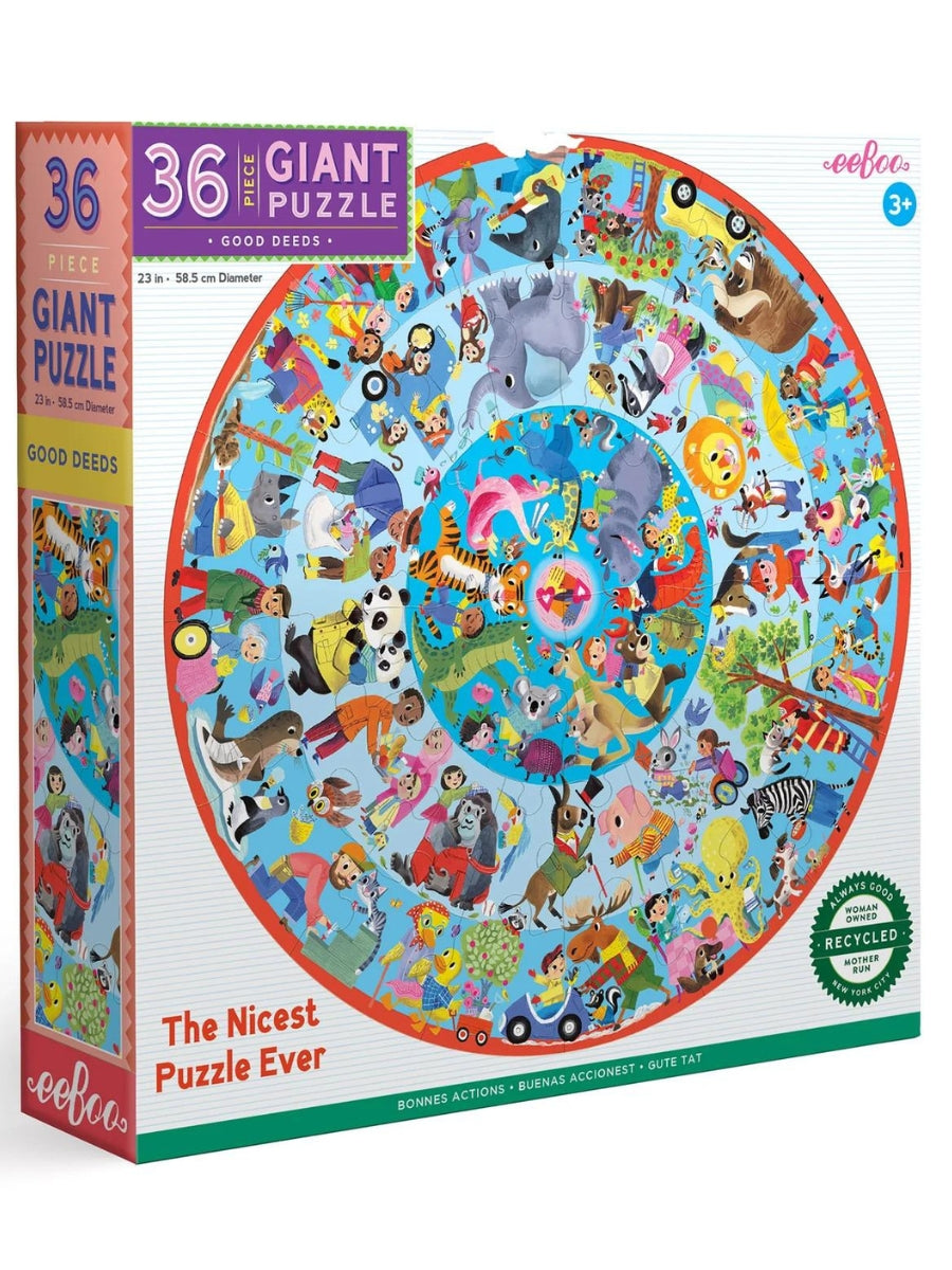 Good Deeds 36 Piece Giant Round Puzzle