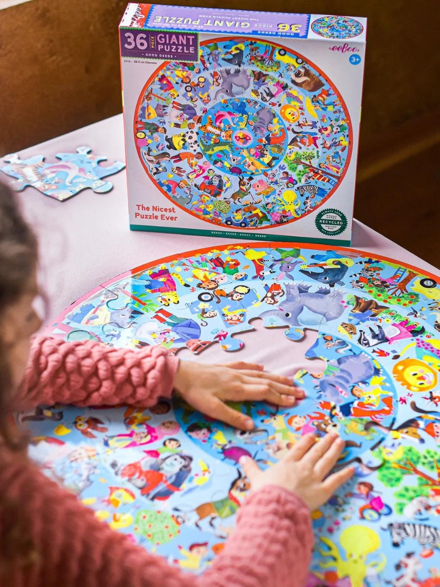 Good Deeds 36 Piece Giant Round Puzzle