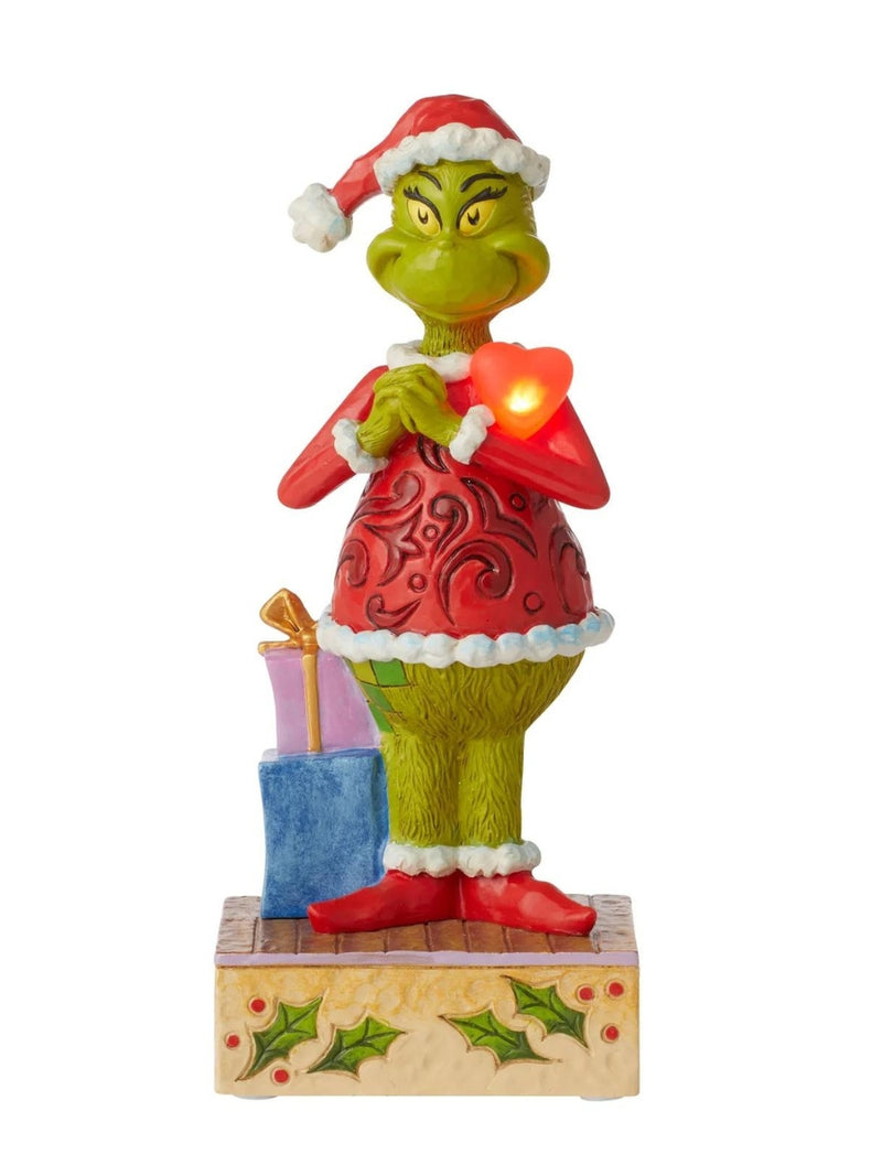 Grinch with Large Red Heart