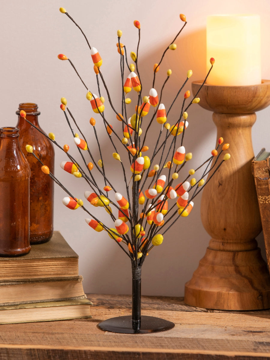 Candy Corn Artificial Stem Table Decor