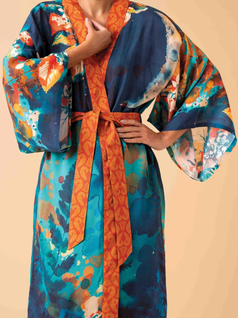 Hare and Moon Kimono Gown