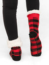 Lumberjack Red Slipper Socks